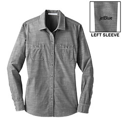 LADIES SLUB CHAMBRAY SHIRT