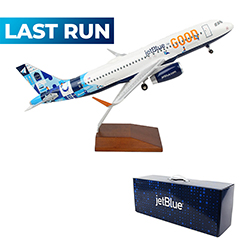 A320 JETBLUE FOR GOOD LIVERY 1:100 SCALE MODEL-LAS